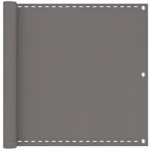 vidaXL Balkonverkleidung 75 x 1200 cm Hellgrau Aluminium