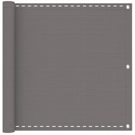 vidaXL Balkonverkleidung 75 x 1200 cm Hellgrau Aluminium