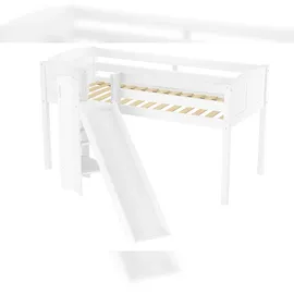 Erst-Holz Spielbett V-60.21W-09 90 x 200 cm Kiefer massiv lackiert weiß