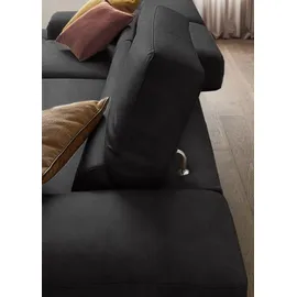 W.Schillig Eckcouch Mikrofaser 3-Sitzer Grau