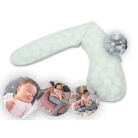Theraline Stillkissen "Das Original" mit Polyester Hohlfaser Bezug 190 cm Farbe: 163 Pusteblume zartgrün