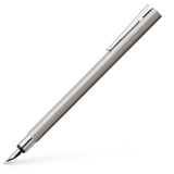 Faber-Castell 342102 - Füller Neo Slim Edelstahl, Federbreite EF, silber matt