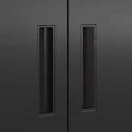 [en.casa] Bücherregal Hailuoto 80 x 40 x 180 cm Schwarz
