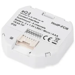 HOMEMATIC IP Smart Home 153501A0 Kontakt-Schnittstelle Unterputz, 6-fach