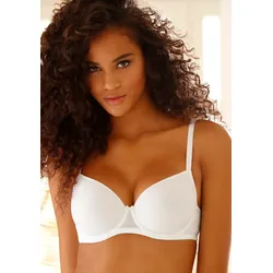 Schalen-BH LASCANA "Invisible Pink", Damen, Gr. 85, Cup C, weiß, Microtouch, Spacer, Obermaterial: 86% Polyamid, 14% Elasthan, klassisch, BHs Schalen-BH T-Shirt-BH BH, mit Spacer-Schalen, perfekt unter weißer Kleidung