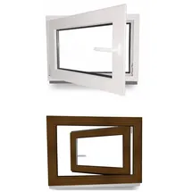 Jeco Kippfenster 2-Fach 110 cm x 80 cm weiß