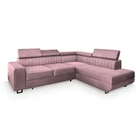 masseno Ecksofa mit Schlaffunktion NOLA - lila/violett ¦ Maße (cm): B: 253 H: 88