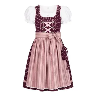 Nübler Kinderdirndl 3-teilig Nabilia in Weinrot | Gr.: 80