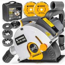 Powermat Mauernutfräse 3000 W mit Laser