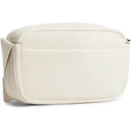 Tommy Hilfiger TH Logotape Camera Bag Umhängetasche Kunstleder Beige/Creme