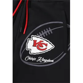 Recovered Sweathose "NFL Chiefs Kingdom", Herren, Gr. M, US-Größen, schwarz, 100% Baumwolle, bedruckt, lang, Hosen Sweathose, im lockeren Schnitt