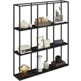 Homcom Wandregal 87,5 x 18 x 100 cm Schwarz