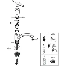 Grohe BauEco chrom 31680000