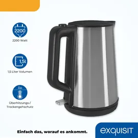 Exquisit WK 6119 isw 1,7 l Schwarz