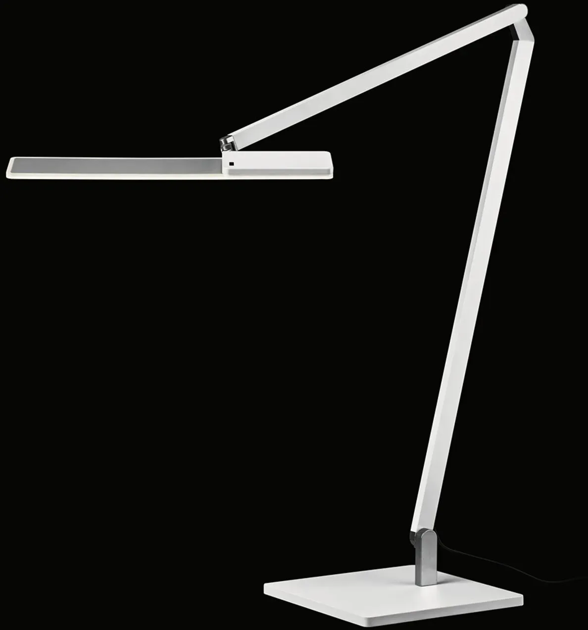 Roxxane Office LED Tischleuchte mit Fußplatte Weiß matt 2700K