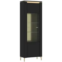 Quartier Vitrine NORICA, 66,5x202,1 cm - schwarz matt