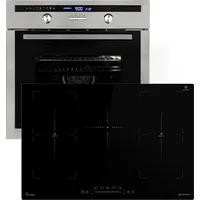 KKT KOLBE Küchentechnik Backofen und Induktionskochfeld SET8013IH77FZ - Schwarz