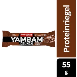 Body Attack YamBam Crunch Chocolate Brownie Riegel 15 x 55 g