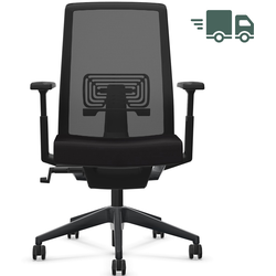 HAWORTH Very Task Comforto 62 Bürostuhl | Netzrücken | Schwarz | Komplettausstattung