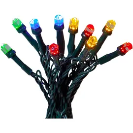 Star Trading LED-Lichterkette 15 m Schwarz Bunt