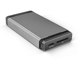 SanDisk Professional PRO-READER SD und microSDTM, High-Performance-Kartenleser für SD- und microSD-Karten, kompatibel mit USB-C, Speicherkartenlesegerät, Schwarz, Silber