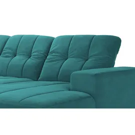 Lounge Collection Wohnlandschaft Mikrofaser 3-Sitzer Türkis/Petrol