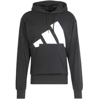 adidas Essentials Big Logo French Terry Kapuzenpullover Black / White 2XL