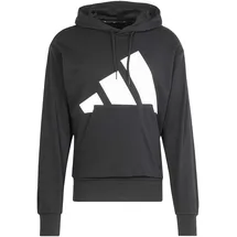 adidas Essentials Big Logo French Terry Kapuzenpullover Black / White 2XL