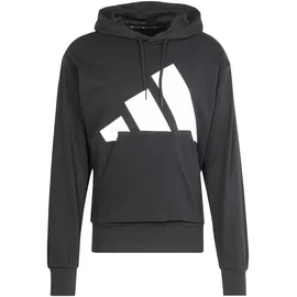 adidas Essentials Big Logo French Terry Kapuzenpullover Black / White 2XL
