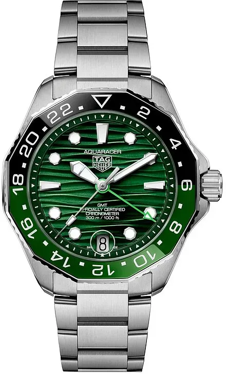TAG Heuer Chronograph Aquaracer Professional 300 GMT WBP5115.BA0013 - silber
