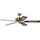 Pepeo Potkuri 132 cm Deckenventilator messing seidenmatt/mahagoni/magahoni-rattan