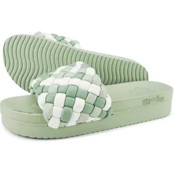 Damen flip*flop weave*hi Slides Matcha Grün 40