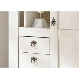 furn.design Highboard 102 x 139 cm Weiß