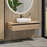 rivea Dia Unterschrank B: 120 mit 1 Auszug, Waschtisch B: 60 cm weiß matt, BR0527WM+BR0029SO+BR0004SO,