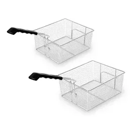 Vertes Doppel-Friteuse 2x13L Edelstahl