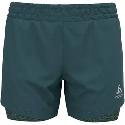 ODLO Damen 2-in-1 Shorts "Run Easy 5", balsam - jaded, XS