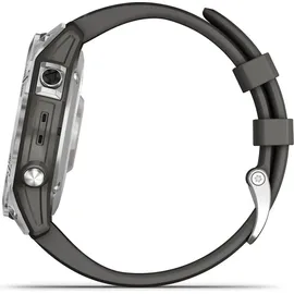 Garmin Fenix 7 Standard silber mit graphitfarbenem Armband
