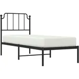 vidaXL Bettgestell 140 x 190 cm Schwarz