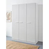 Rauch Drehtürenschrank »Kleiderschrank Schrank Garderobe Wäscheschrank VANDOR«, in drei Breiten, Höhe 197 cm, Griffe in Graumetallic MADE IN GERMANY, weiß