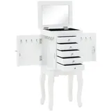 vidaXL Schmuckschrank Weiß