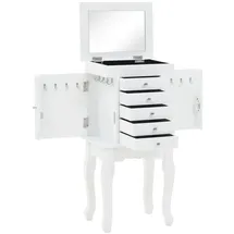 vidaXL Schmuckschrank Weiß