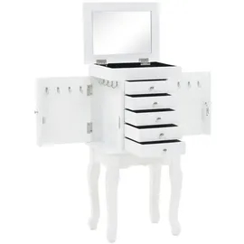 vidaXL Schmuckschrank Weiß