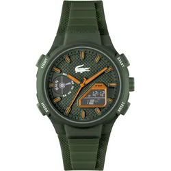 Chronograph LACOSTE "LC33", grün (khakifarben), Armbanduhren, Herren, Armbanduhr, Quarzuhr, Herren, analog, digital, Stoppfunktion