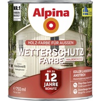 Alpina Wetterschutzfarbe halbdeckend 0,75 L kreideweiß  Holzschutzfarbe