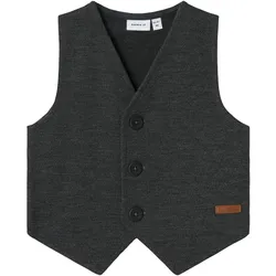 NAME IT NMMROBINO VEST UNB Dark Grey Melange