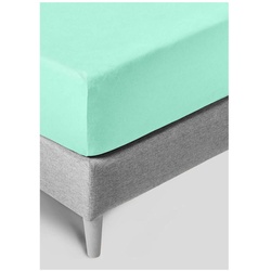 Kneer Exclusive-Stretch 93 Spannbetttuch-180/200-200/220cm	minze