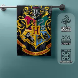 Harry Potter Hogwarts Wappen Duschtuch Strandtuch Badetuch 70 x 140 cm