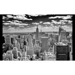 Fototapete PAPERMOON "Manhattan Panorama", bunt (mehrfarbig), B:4m L:2,6m, Vlies, Tapeten