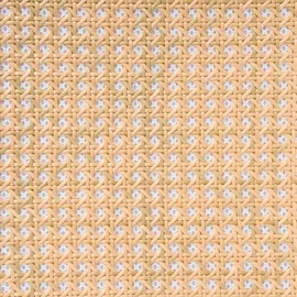 Beliani Esszimmerstuhl Rattan Braun 2er Set