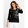 Lady WITT WEIDEN 3/4-Arm-Shirt in schwarz-ecru-bedruckt | Gr.: 38